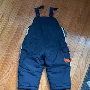 London Fog Black and Orange Kids Overalls